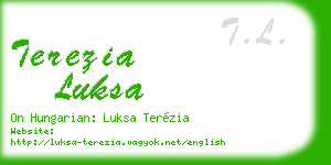 terezia luksa business card